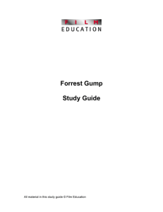 Forrest Gump Study Guide