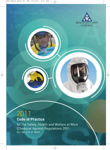 Chemical Agents Regulations - Code of Practice