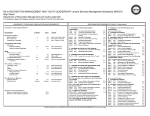 Recreation Management and Youth Leadership