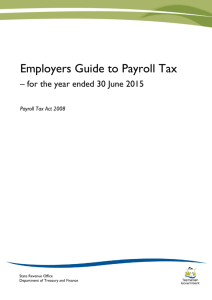 Employers Guide to Payroll Tax 2011-12