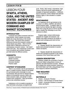 Athens Sparta Command Economy Lesson