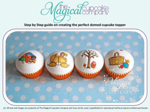 Step by Step guide on creating the perfect domed cupcake