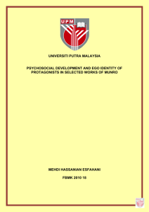 universiti putra malaysia psychosocial development and ego identity