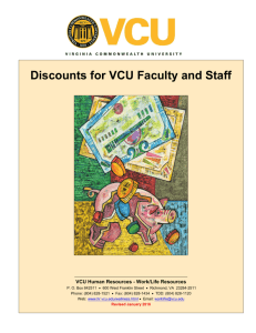 Discounts for VCU Faculty and Staff