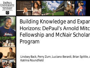 DePaul's Arnold Mitchem Fellowship and McNair Scholars