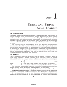 stress and strain— axial loading