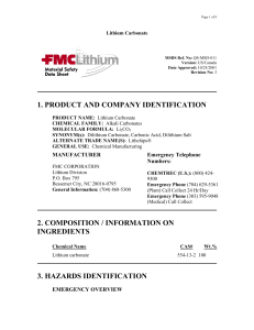 Lithium Carbonate