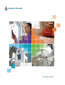 Sherwin Williams 2014 Annual Report - Sherwin