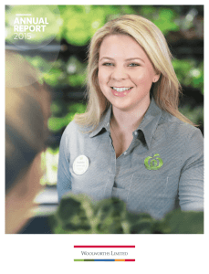 AnnuAl RepoRt 2015 - Woolworths Limited
