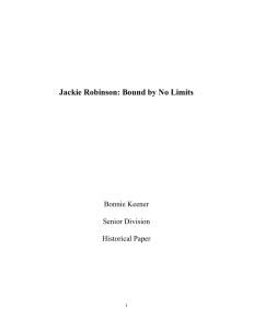 Jackie Robinson: Bound by No Limits
