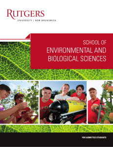 Rutgers School of Environmental Sciences Brochure