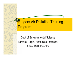 Rutgers ATC Presentation - State/Local Air Pollution Control Agencies