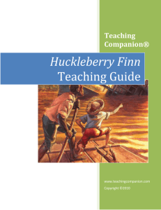 Huckleberry Finn - Teaching Companion