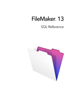 FileMaker SQL Reference