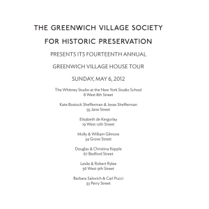 the greenwich village society for historic preservation
