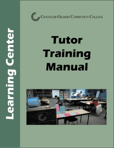 Tutor Training Manual.indd - Chandler