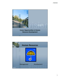 Powerpoint: Careers in Human Resource