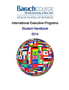 International Executive Programs Student Handbook 2014