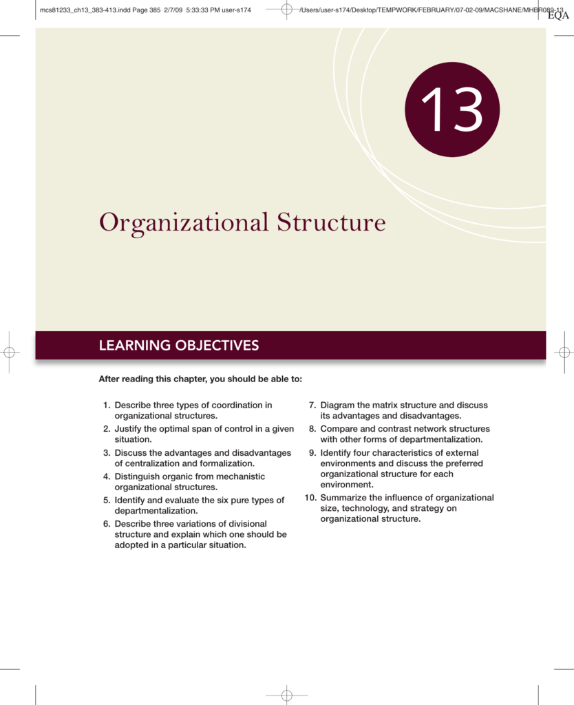 Macy S Organizational Structure Chart