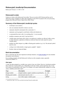 Roboocyte2 JavaScript