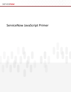 ServiceNow JavaScript Primer