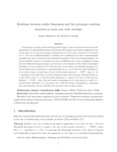 Relations between stable dimension and the preimage counting