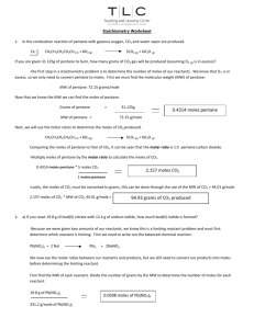 Tesc 141 Stoichiometry Examples