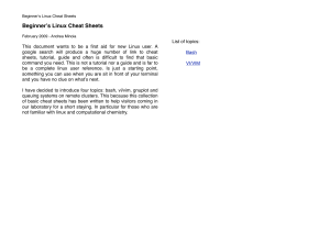 Beginnerʼs Linux Cheat Sheets