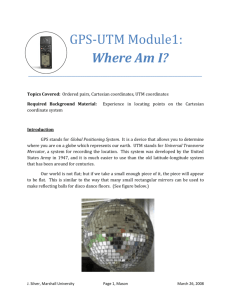 GPS-UTM Module1: Where Am I?