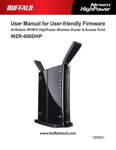 WZR-600DHP User manual