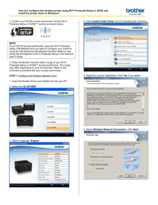 How to configure the HL2170W to print wireless