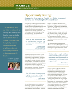 Opportunity Rising - Markle Foundation