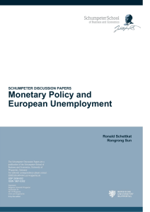Monetary Policy and European Unemployment