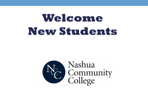 Welcome New Students - Nashua Community College