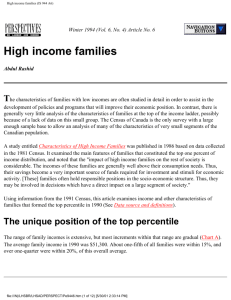 High income families (IS 944 A6)