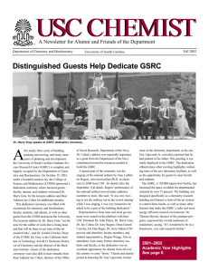 Distinguished Guests Help Dedicate GSRC