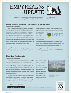 Cargill expands Empyreal®75 production in Dayton, Ohio Blair, Neb