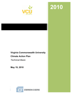 VCU Climate Action Plan - Reporting Institutions