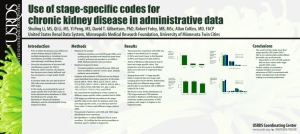 Use of stage-specific codes for chronic kidney disease in