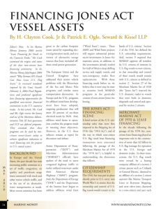 financing jones act vessel assets