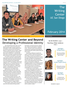 UC SAN DIEGO - the Writing Center!