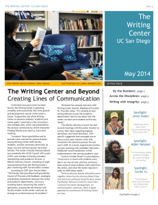May 2014 - the Writing Center!