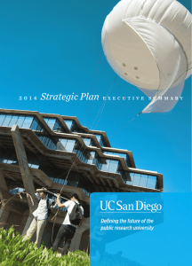 UC San Diego Strategic Plan - UC San Diego's Strategic Plan