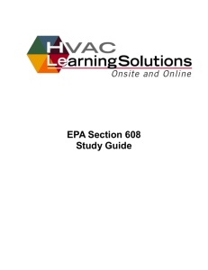 EPA Section 608 Study Guide - HVACR-Knowledge
