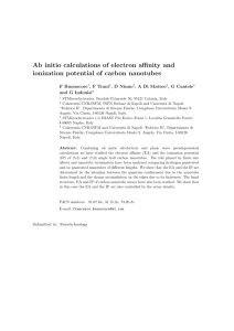 Ab initio calculations of electron affinity and ionization potential of
