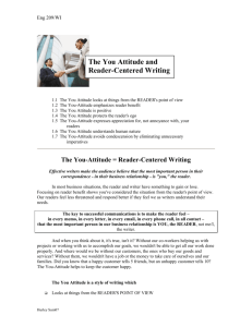 The You Attitude and Reader