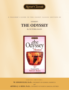 Teacher's Guide: Homer's "The Odyssey"