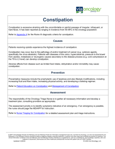 Constipation - Via Oncology