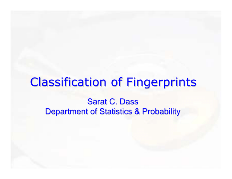 Classification Of Fingerprints