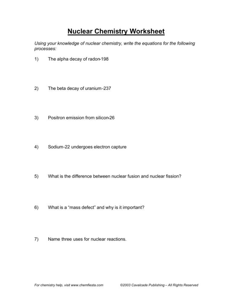 nuclear-chemistry-worksheet